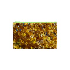 Yellow Leaves Cosmetic Bag (xs)