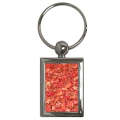 Red Maple Leaves Key Chains (rectangle)  by trendistuff