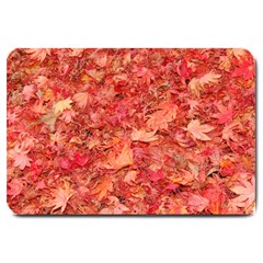 Red Maple Leaves Large Doormat 