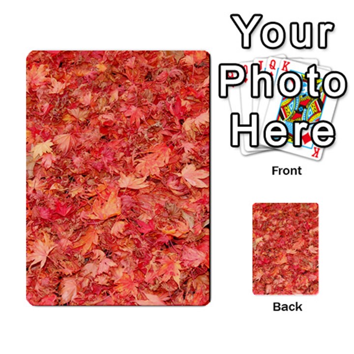 RED MAPLE LEAVES Multi-purpose Cards (Rectangle) 