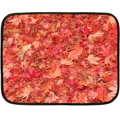 Red Maple Leaves Double Sided Fleece Blanket (mini) 