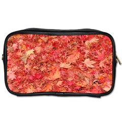 Red Maple Leaves Toiletries Bags by trendistuff