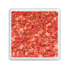 Red Maple Leaves Memory Card Reader (square) 