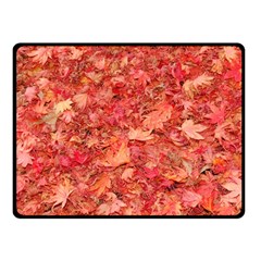 Red Maple Leaves Double Sided Fleece Blanket (small) 