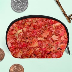 Red Maple Leaves Accessory Pouches (large) 