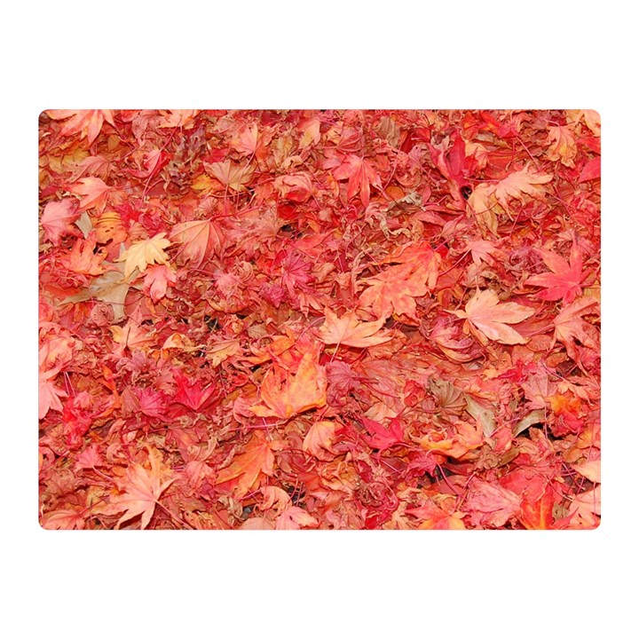 RED MAPLE LEAVES Double Sided Flano Blanket (Mini) 