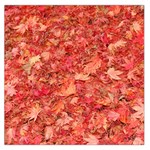 RED MAPLE LEAVES Large Satin Scarf (Square) Front