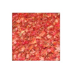 Red Maple Leaves Satin Bandana Scarf by trendistuff