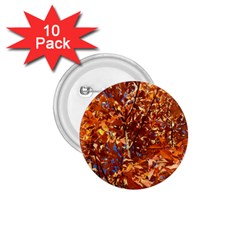 Orange Leaves 1 75  Buttons (10 Pack)