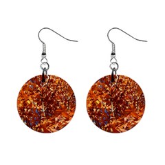 Orange Leaves Mini Button Earrings by trendistuff