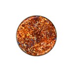 ORANGE LEAVES Hat Clip Ball Marker (4 pack) Front