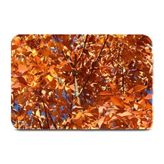 Orange Leaves Plate Mats by trendistuff