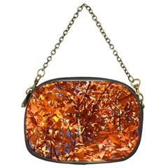 Orange Leaves Chain Purses (two Sides)  by trendistuff