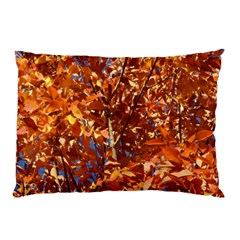 Orange Leaves Pillow Cases