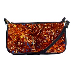 Orange Leaves Shoulder Clutch Bags