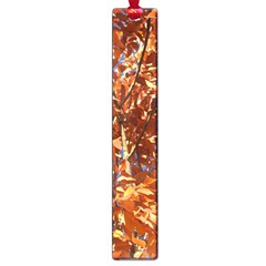 Orange Leaves Large Book Marks