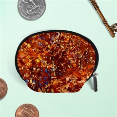 Orange Leaves Accessory Pouches (small) 