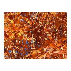 Orange Leaves Double Sided Flano Blanket (mini) 