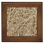 LIGHT COLORED STRAW Framed Tiles