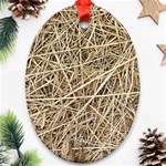 LIGHT COLORED STRAW Ornament (Oval) 