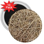 LIGHT COLORED STRAW 3  Magnets (10 pack) 