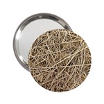 LIGHT COLORED STRAW 2.25  Handbag Mirrors