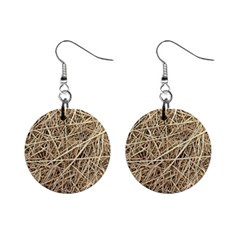 Light Colored Straw Mini Button Earrings by trendistuff