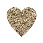 LIGHT COLORED STRAW Heart Magnet