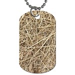 LIGHT COLORED STRAW Dog Tag (One Side)