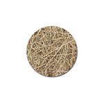 LIGHT COLORED STRAW Golf Ball Marker