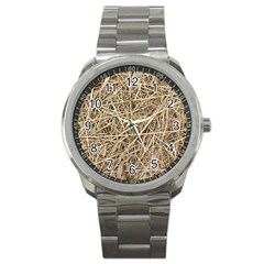 Light Colored Straw Sport Metal Watches by trendistuff