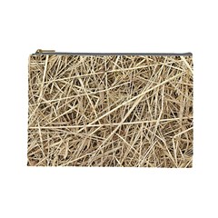 Light Colored Straw Cosmetic Bag (large)  by trendistuff