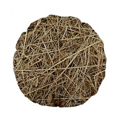 Light Colored Straw Standard 15  Premium Flano Round Cushions by trendistuff