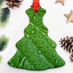 Green Leaf Drops Ornament (christmas Tree)