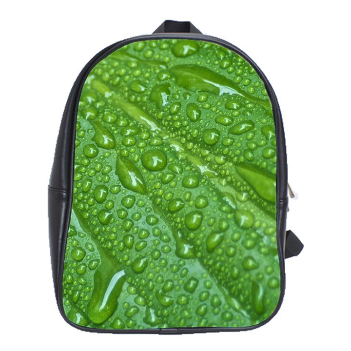 GREEN LEAF DROPS School Bags (XL) 