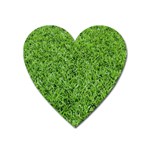 GREEN GRASS 2 Heart Magnet