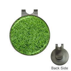 Green Grass 2 Hat Clips With Golf Markers