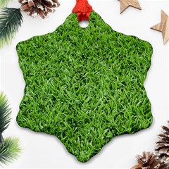 Green Grass 2 Ornament (snowflake) 