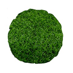 Green Grass 2 Standard 15  Premium Flano Round Cushions