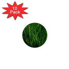 Green Grass 1 1  Mini Buttons (10 Pack) 