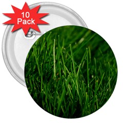 Green Grass 1 3  Buttons (10 Pack) 