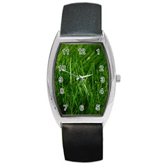 Green Grass 1 Barrel Metal Watches