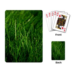 Green Grass 1 Playing Card by trendistuff