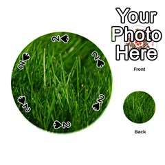 Green Grass 1 Playing Cards 54 (round)  by trendistuff