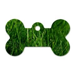 Green Grass 1 Dog Tag Bone (one Side)