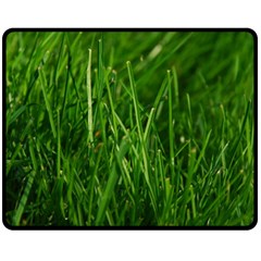 Green Grass 1 Fleece Blanket (medium) 