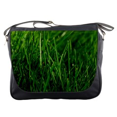 Green Grass 1 Messenger Bags by trendistuff