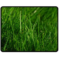 Green Grass 1 Double Sided Fleece Blanket (medium) 