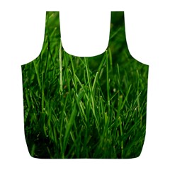 Green Grass 1 Full Print Recycle Bags (l) 