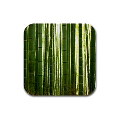 BAMBOO GROVE 2 Rubber Square Coaster (4 pack) 